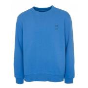 Samsøe Samsøe Casual Sweatshirt med Label Print Blue, Herr
