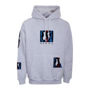 by Parra Randig hoodie med känguruficka Gray, Herr