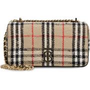 Burberry Lola Check Crossbody Väska Beige, Dam