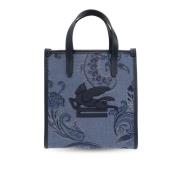 Etro Shopper väska Blue, Dam