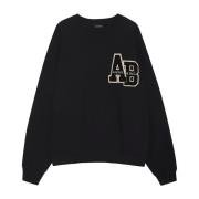 Anine Bing Mysig Svart Sweatshirt Miles A-08-10074 Black, Dam