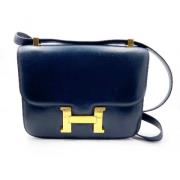 Hermès Vintage Pre-owned Laeder handvskor Blue, Dam