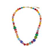 Malababa Färgglatt Kristallhalsband Inspirerat av Belize Multicolor, D...