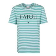 Patou Grön Randig T-shirt Green, Dam
