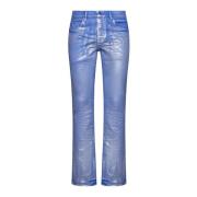 Purple Brand Målningsstänk Slim Fit Jeans Blue, Herr