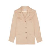 Ines De La Fressange Paris Neva beige bomullsjacka Beige, Dam