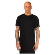 Boris Bidjan Saberi Svart Bomull T-shirt med Unik Design Black, Herr