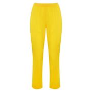 Liviana Conti Gul bomull stretch slim fit leggings Yellow, Dam