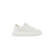 Alexander Smith vita sneakers med roségulddetaljer White, Dam