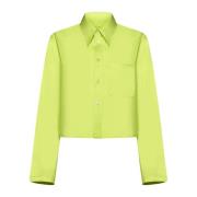 MM6 Maison Margiela Stiliga Skjortor för Kvinnor Green, Dam