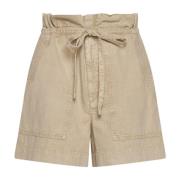 Isabel Marant Étoile Snygga Shorts med ipolyte-gc Detalj Beige, Dam