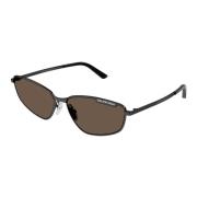 Balenciaga Stiliga solglasögon i Ruthenium/Brown Brown, Unisex