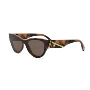 Fendi Stilfull Modell Glasögon Brown, Dam