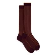 Gallo Burgundy Rib Stitch Cotton Socks Multicolor, Herr