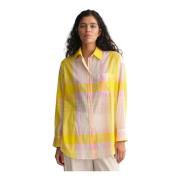 Gant Rutig Madras Bomullsskjorta Multicolor, Dam