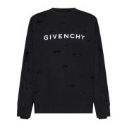 Givenchy Stiliga Sweaters i Vitt och Blått Black, Herr