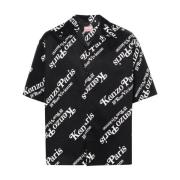 Kenzo Short Sleeve Shirts Black, Herr