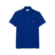 Lacoste Blå Polo Tröja Klassisk Stil Blue, Herr