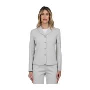 Max Mara Slim Fit Jacka Gray, Dam