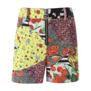 Moschino Patchwork Print Shorts Multicolor, Dam