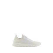 Armani Exchange Krämsneakers Stiligt Minimalistiskt Design Beige, Herr