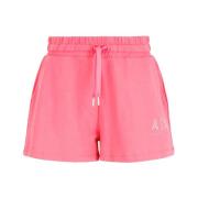 Armani Exchange Rosa Trendiga Sommar Shorts Pink, Dam