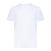 120% Lino Linne T-shirts och Polos White, Herr