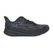 Hoka One One Svarta Mesh Panel Snörskor Black, Herr