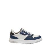 Blauer Vita/Marinblå Läder Sneakers för Män Multicolor, Herr