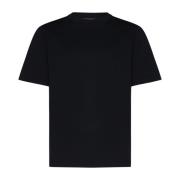 Brunello Cucinelli Svart Bomull Crew Neck T-shirts Black, Herr