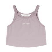 Palm Angels Klassiskt Logo Tank Top Purple, Dam