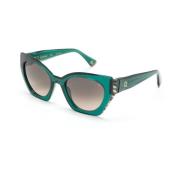 Etnia Barcelona Escandalo Grze Sunglasses Green, Dam