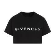 Givenchy Kortärmad T-shirt i svart Black, Dam