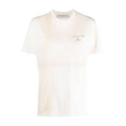 Golden Goose Vit/svart Journey T-shirt White, Dam