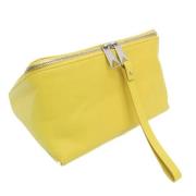 Bottega Veneta Vintage Pre-owned Laeder kuvertvskor Yellow, Dam