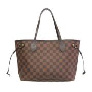 Louis Vuitton Vintage Pre-owned Tyg axelremsvskor Brown, Dam