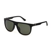 Police Matte Black Sunglasses with Smoke Lenses Black, Unisex