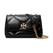 Tory Burch Svart diamantquiltad axelväska Black, Dam