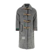 Ader Error Single-Breasted Coats Gray, Herr