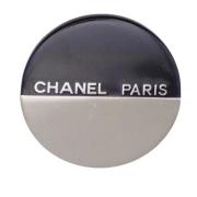 Chanel Vintage Pre-owned Plast broscher Black, Dam