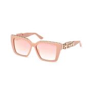 Guess Stiliga solglasögon i rosa och rött Pink, Dam