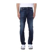 Dondup Mörkblå Denim Jeans Blue, Herr