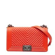 Chanel Vintage Pre-owned Laeder chanel-vskor Orange, Dam