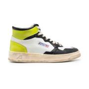 Autry Vintage Läder High Top Sneakers Multicolor, Herr