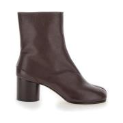 Maison Margiela Bruna Tabi Ankelboots med hög klack Brown, Dam