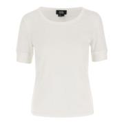 A.p.c. Bomull Crew Neck T-shirt Vit White, Dam