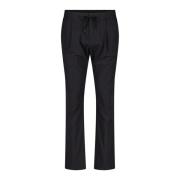 Herno Vattentäta Byxor Slim Fit Elastisk Midja Black, Herr