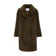 Stand Studio Oversized Cocoon Coat Green, Dam