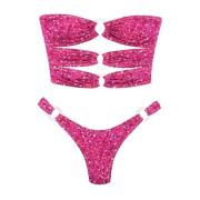 Reina Olga Bur Bikini med Signatur Ringdetaljer Pink, Dam