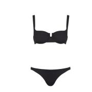 Reina Olga Svart Brasilianskt Bikini Set Black, Dam